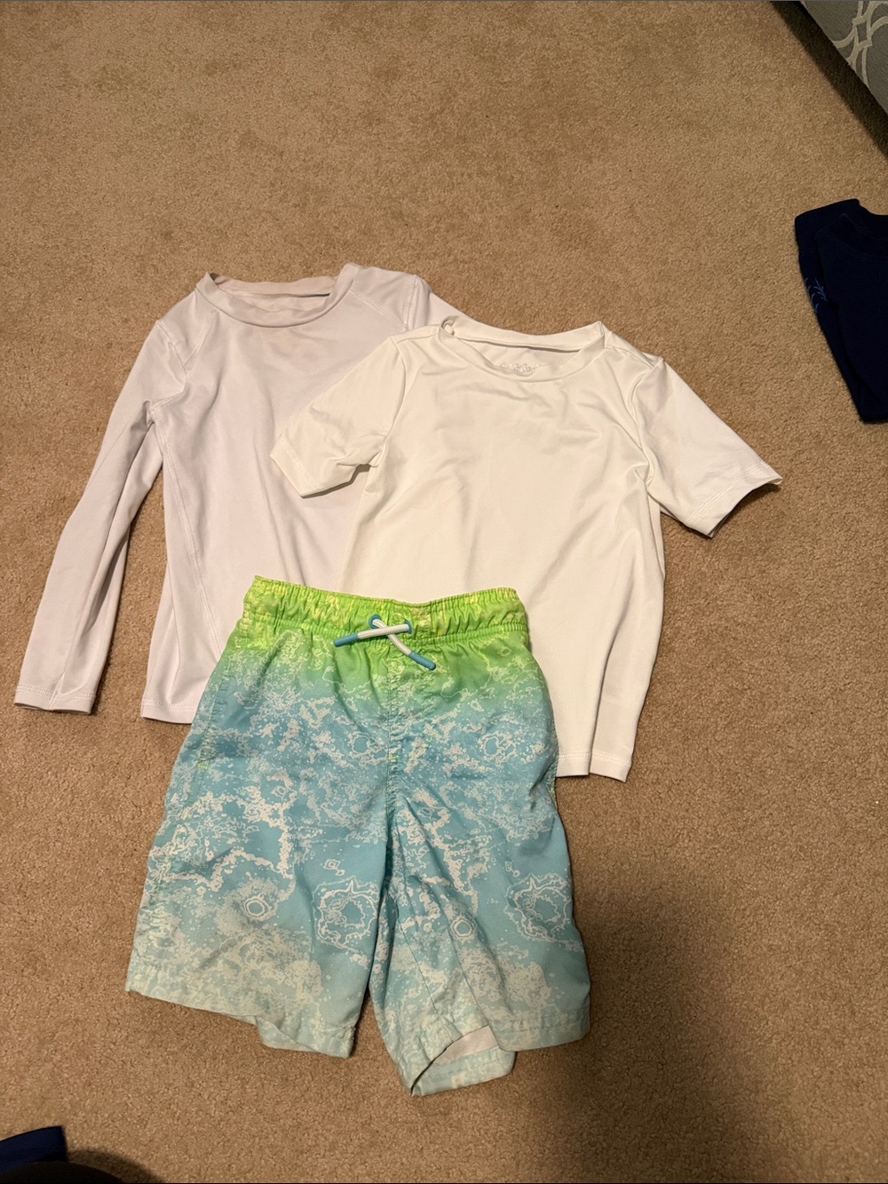 Rash Guard Swim Shirt & Ombré Swim Trunks Set